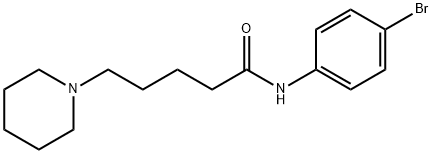 N-(4-Bromophenyl)-1-piperidinepentanamide Struktur