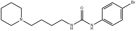 N-(4-Bromophenyl)-N'-[4-(1-piperidinyl)butyl]-urea Struktur