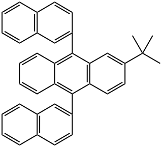 3-TERT-BUTYL-9,10-DI(NAPHTH-2-YL) ANTHRACENE Struktur