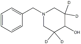 1-Benzyl-piperidine-3,3,5,5-d4-4-ol Struktur