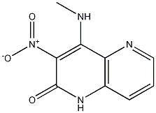 4-(Methylamino)-3-nitro-1,5-naphthyridin-2(1H)-one Struktur