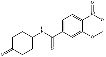 3-methoxy-4-nitro-N-(4-oxocyclohexyl)benzamide Struktur