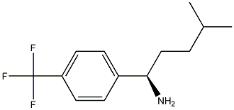 (1R)-4-Methyl-1-[4-(trifluoromethyl)phenyl]pentylamine Struktur