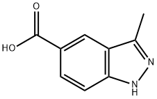 3-METHYL-1H-INDAZOLE-5-CARBOXYLIC ACID Struktur