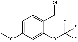 4-Methoxy-2-(trifluoromethoxy)phenylmethanol Struktur