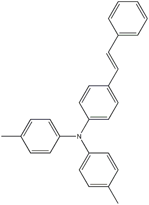 N,N-Bis(4-methylphenyl)-4-(2-phenylethenyl)benzenamine Struktur