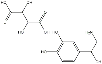 D-Norepinephrine bitartrate Struktur