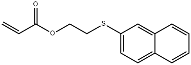 2-Propenoic acid 2-(2-naphthalenylthio)ethyl ester Struktur