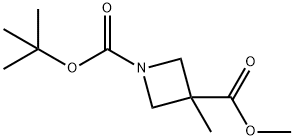 Methyl 1-Boc-3-methylazetidine-3-carboxylate Struktur