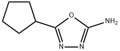 5-cyclopentyl-1,3,4-oxadiazol-2-amine Struktur