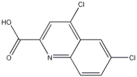 4,6-Dichloro-2-quinolinecarboxylic acid Struktur