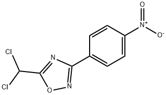 5-(Dichloromethyl)-3-(4-nitrophenyl)-1,2,4-oxadiazole Struktur