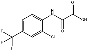 2-[[2-Chloro-4-(trifluoromethyl)phenyl]amino]-2-oxo-acetic acid Struktur