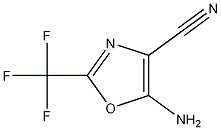 5-AMINO-2-(TRIFLUOROMETHYL)OXAZOLE-4-CARBONITRILE Struktur