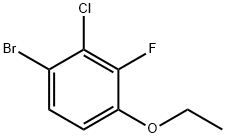 1-Bromo-2-chloro-4-ethoxy-3-fluorobenzene Struktur