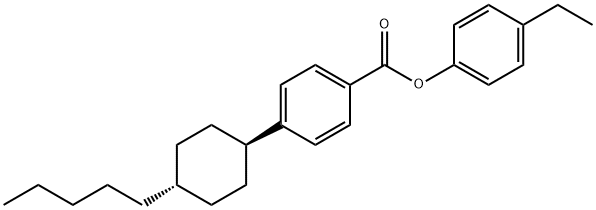 4-Ethylphenyl 4-(trans-4-pentylcyclohexyl)benzoate Struktur