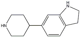 6-Piperidin-4-yl-2,3-dihydro-1H-indole Struktur