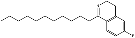 6-Fluoro-1-undecyl-3,4-dihydroisoquinoline Struktur