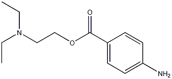 Benzoic acid, p-amino-, 2-(diethylamino)ethyl ester Struktur