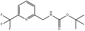 tert-butyl ((6-(trifluoromethyl)pyridin-2-yl)methyl)carbamate Struktur