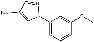 1-(3-Methoxyphenyl)-1H-pyrazol-4-amine Struktur