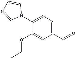 Benzaldehyde, 3-ethoxy-4-(1H-imidazol-1-yl)- Struktur