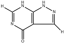 Allopurinol-d2 Struktur