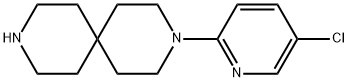 3-(5-chloropyridin-2-yl)-3,9-diazaspiro[5.5]undecane Struktur