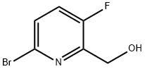 6-Bromo-3-fluoro-2-(hydroxymethyl)pyridine Struktur