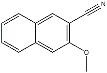 3-Methoxynaphthalene-2-carbonitrile Struktur