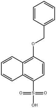 4-(benzyloxy)naphthalene-1-sulfonic acid Struktur