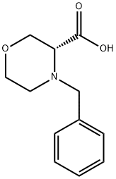 (R)-4-Benzyl-3-morpholinecarboxylic Acid Struktur