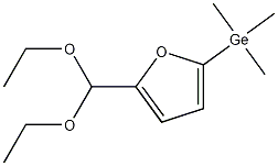 [5-(Diethoxymethyl)-2-furanyl]trimethylgermane Struktur