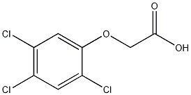 (2,4,5-Trichlorophenoxy)acetic acid Struktur