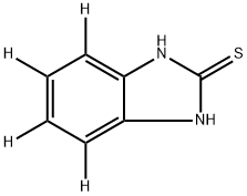 2-Mercaptobenzimidazole-d4 Struktur