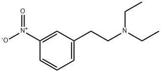 N,N-Diethyl-3-nitro-benzeneethanamine Struktur