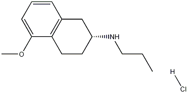 (R)-1,2,3,4-Tetrahydro-5-methoxy-N-propyl-2-naphthalenamine Hydrochloride Struktur