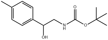 [2-(4-METHYLPHENYL)-2-HYDROXYETHYL]-CARBAMIC ACID 1,1-DIMETHYLETHYL ESTER Struktur