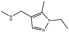 N-[(1-ethyl-5-methyl-1H-pyrazol-4-yl)methyl]-N-methylamine Struktur