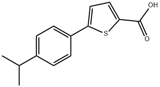 5-(4-Isopropylphenyl)thiophene-2-carboxylic acid Struktur