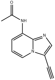 N-(3-Ethynylimidazo[1,2-a]pyridin-8-yl)-acetamide Struktur