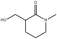 3-(hydroxymethyl)-1-methyl-2-Piperidinone Struktur