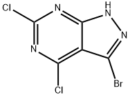 3-Bromo-4,6-dichloro-1H-pyrazolo[3,4-d]pyrimidine Struktur