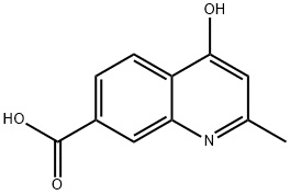 4-Hydroxy-2-methylquinoline-7-carboxylic acid Struktur