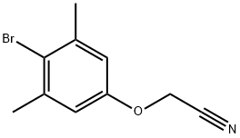 2-(4-Bromo-3,5-dimethylphenoxy)acetonitrile Struktur