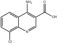 4-Amino-8-chloroquinoline-3-carboxylic acid Struktur