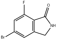 5-bromo-7-fluoroisoindolin-1-one Struktur