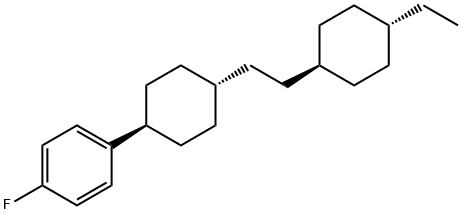 1-fluoro-4-(4-(2-(4-ethylcyclohexyl)ethyl)cyclohexyl)benzene Struktur