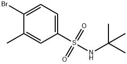 4-ブロモ-N-(TERT-ブチル)-3-メチルベンゼンスルホンアミド 化學(xué)構(gòu)造式