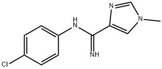 N-(4-Chlorophenyl)1-methyl-1H-imidazole-4-carboximidamide Struktur